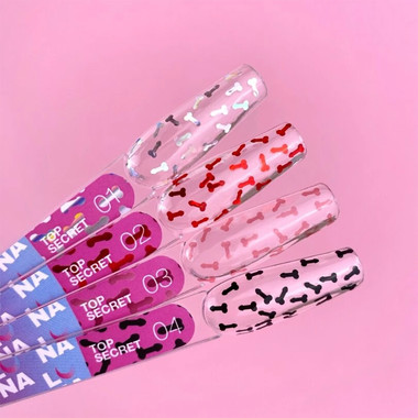 Top LUNA Secret №03 without sticky layer, transparent, pink 13 ml (300-3351) - Фото №4