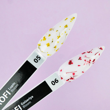 Гель-лак TUFI profi PREMIUM Bloom 06 с сухоцветами гайцерия 5мл (0311128) - Фото №7