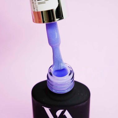 VALERI French Base Nr. 22 Kornblumenblau mit silbernem Mikroglanz 12 ml (VFB12-22) - Фото №2