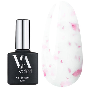 VALERI Potal Base №57 white with pink leaf 12 ml (VFB12-57) - Фото №1