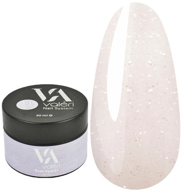 База VALERI Opal №51 молочный с золотистым микроблеском 30 мл (VFB30-51) - Фото №1