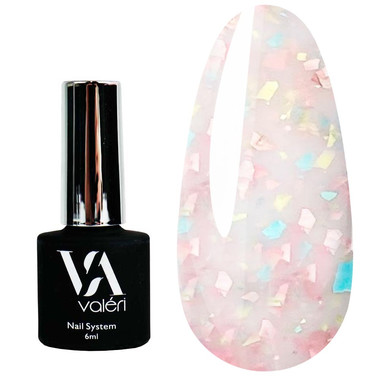 База VALERI Potal №61 бежевый с разноцветной поталью 6 мл (VFB6-61) - Фото №1