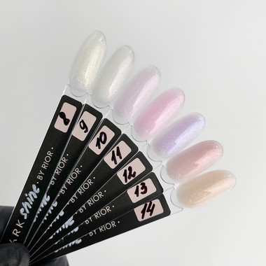 DARK PRO base Shine 09 milky with pink glitter 15 ml - Фото №4