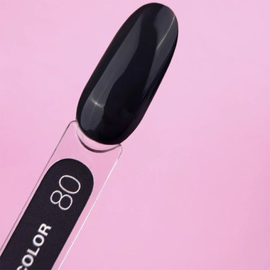 Гель-лак Lunamoon Color №80 черно-серый 13 мл (047-2128-0364) - Фото №3