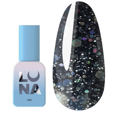 Gel polish LUNA Color №121 dark blue with glitter 13 ml (047-2169-0405) - Фото №1