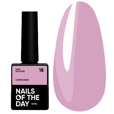NAILSOFTHEDAY Base Cover NEW Formula Nr. 18 rosa 10 ml - Фото №1