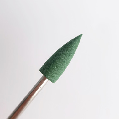 Полировщик Dark 301 силиконовый маленький конус острый зеленый - Фото №3