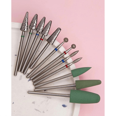 Polisher Dark 302 silicone large extended cone rounded green - Фото №4