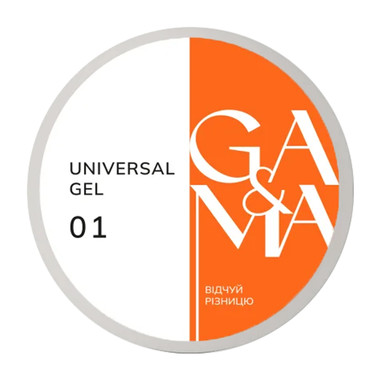Gel for extension GA&MA Universal №001 transparent 15 ml (7700215)