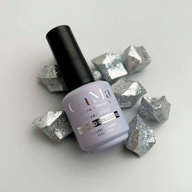 База для ногтей GA&MA Base Diamond №002 розовый с блестками 15 мл (7700365) - Фото №2