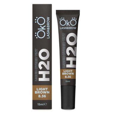 Eyebrow and eyelash dye OKO Liquid Hybrid Tint H20 LIGHT BROWN 8.36 15 ml (TINT-LB) - Фото №2