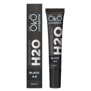 Краска OKO для бровей и ресниц Liquid Hybrid Tint H20 Black 4.0 15 ml (TINT-BL) - Фото №2