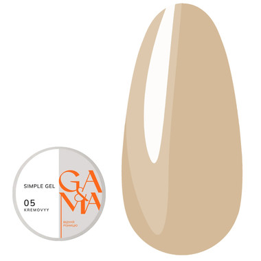 Gel for extension GA&MA Simple gel №005 Cream 15 ml (7702942) - Фото №1