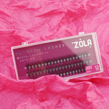 Ресницы ZOLA 20 D пучки 12 мм - Фото №2