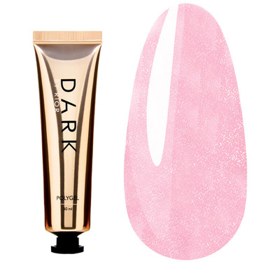 DARK PolyGel 07 pink with shimmer 30 ml (in tube) - Фото №1