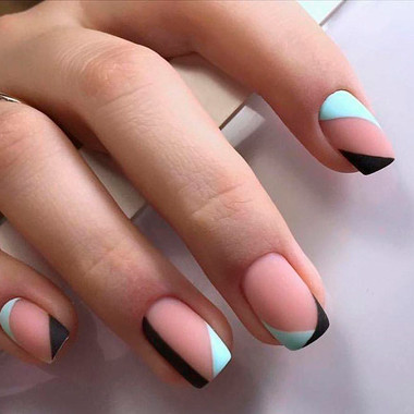 Autumn Manicure 2024 (Asymmetrical French)