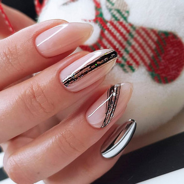 Autumn Manicure 2024 (Chrome Shine)