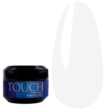 Гель для наращивания Touch Hard Gel 01 молочно-белый 15 мл - Фото №1