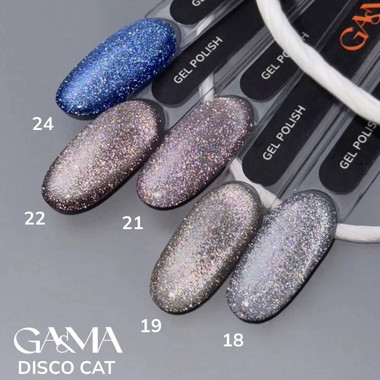 Gel polish GA&MA Disco Cat №022 reflective silver 10 ml (7702070) - Фото №3