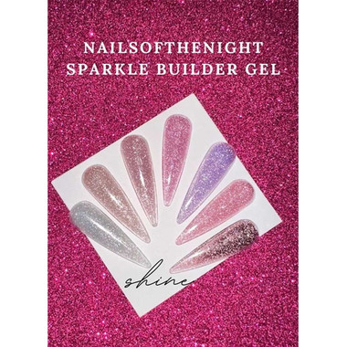 NAILSOFTHENIGHT Sparkle Builder gel 04 pink reflective 15 ml - Фото №3