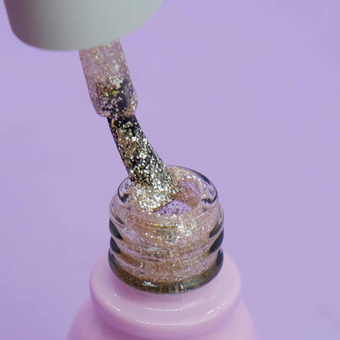 Gelpolitur Toki-Toki Nr. 072 gelbgoldene Flüssigfolie 5 ml - Фото №2