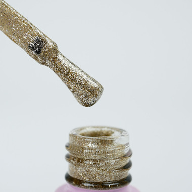 Gel polish Toki-Toki Mica № 003 light gold with mica 5 ml - Фото №2