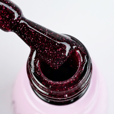 Gel polish Toki-Toki Cosmo № 24 dark burgundy reflective 5 ml - Фото №2