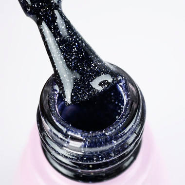 Gel polish Toki-Toki Cosmo № 28 dark blue reflective 5 ml - Фото №2
