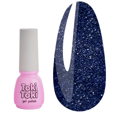 Gel polish Toki-Toki Cosmo № 28 dark blue reflective 5 ml - Фото №1