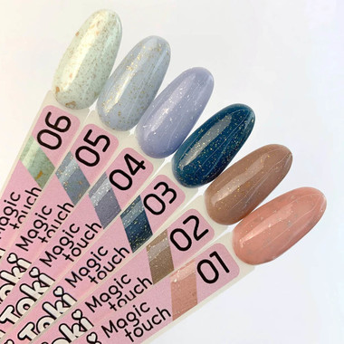 Gellack Toki-Toki Magic Touch Nr. 003 blau mit Blattgold 5 ml - Фото №3
