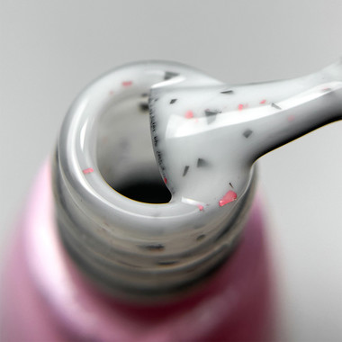 База Toki-Toki Terazzo Base TR05 молочный с черно-розовым поталью 5 мл - Фото №2