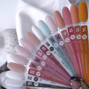 Gel zur Verlängerung Siller UV/LED One Phase Wonder Gel Pure White №10 pink cloud 30 ml (u0000012840) - Фото №4