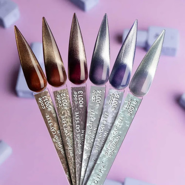 Gel polish DNKa Bohemian Cat's Eye 0012 brown 12 ml (FTCGP0012) - Фото №2