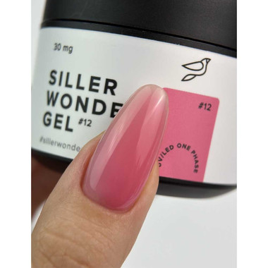 Гель для наращивания Siller UV/LED One Phase Wonder Gel №12 розовый 30 мл (u0000012842) - Фото №2