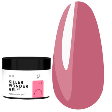 Гель для наращивания Siller UV/LED One Phase Wonder Gel №12 розовый 30 мл (u0000012842) - Фото №1