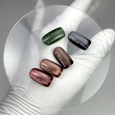 Gel polish NAILSOFTHEDAY Korean cat eye 15 light brown 10 ml - Фото №4