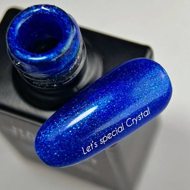 Гель-лак NAILSOFTHEDAY Let's Special Crystal глубокий синий с шиммером 10 мл - Фото №2