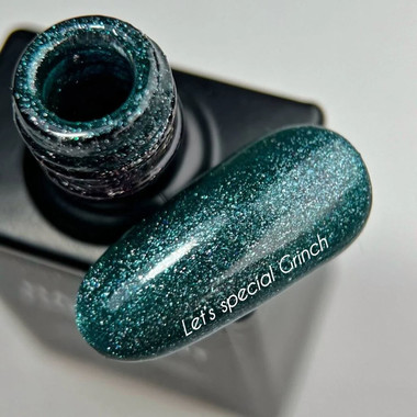 Gellack NAILSOFTHEDAY Let's Special Grinch smaragdgrün mit Schimmer 10 ml - Фото №2