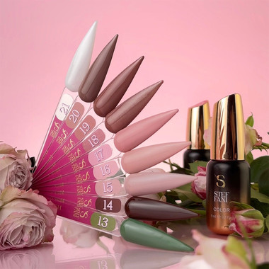 Gel polish Steffani Color №20 coffee with milk 9 ml (SGP09-20) - Фото №2