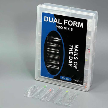 Top forms NAILSOFTHEDAY Dual Form Pro Mix 6 (Type 22) 144 pcs - Фото №2