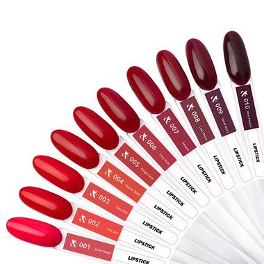 Gel polish F.O.X Lipstick Collection 008 red with cherry tint 7 ml (LC - 08) - Фото №2
