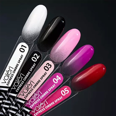 Spray for ombre effect VALERI EXPRESS OMBRE SPRAY №01 white 7.5 g - Фото №2