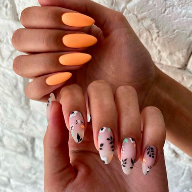 Маникюр весна 2025 (Мендалевидная Форма)