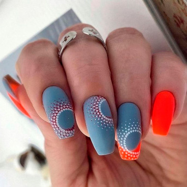 Маникюр весна 2025 (Точечные Рисунки)
