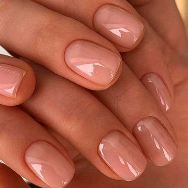 Manicure for short nails 2025 (Nude)