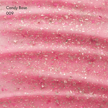 F.O.X Candy Base 007 milky with glitter and pink-red foil 10 ml - Фото №2