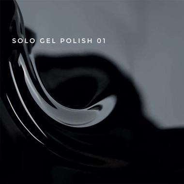 Гель-лак Touch Solo Gel Polish 01 однофазный 3в1 насыщенный черный 9 мл - Фото №2