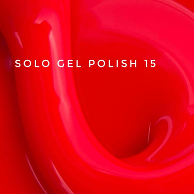 Гель-лак Touch Solo Gel Polish 15 однофазный 3в1 сочный розовый с оттенком красного 9 мл - Фото №2