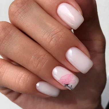 Milk manicure