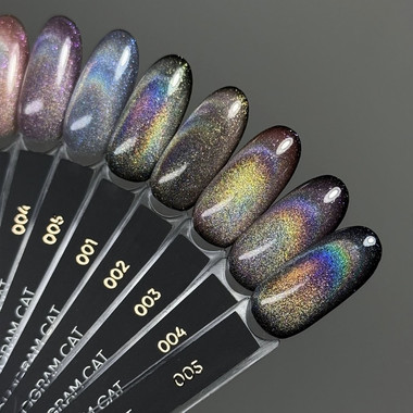 Gel polish DARK Hologram cat 05 blue 6 ml - Фото №7